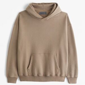 Abercrombie & Fitch Essential Popover Hoodie Olive Green Sz L